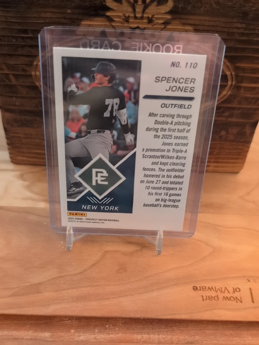 2025 Panini Spencer Jones Prospect Edition Rookie Card Yankees - Picture 2 of 2
